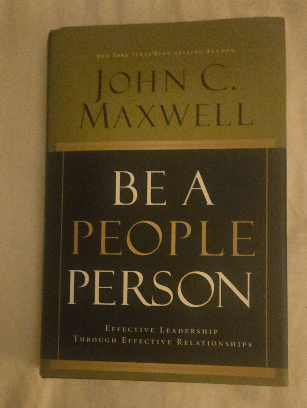 Be a People Person by John C. Maxwell — Black and White Cover